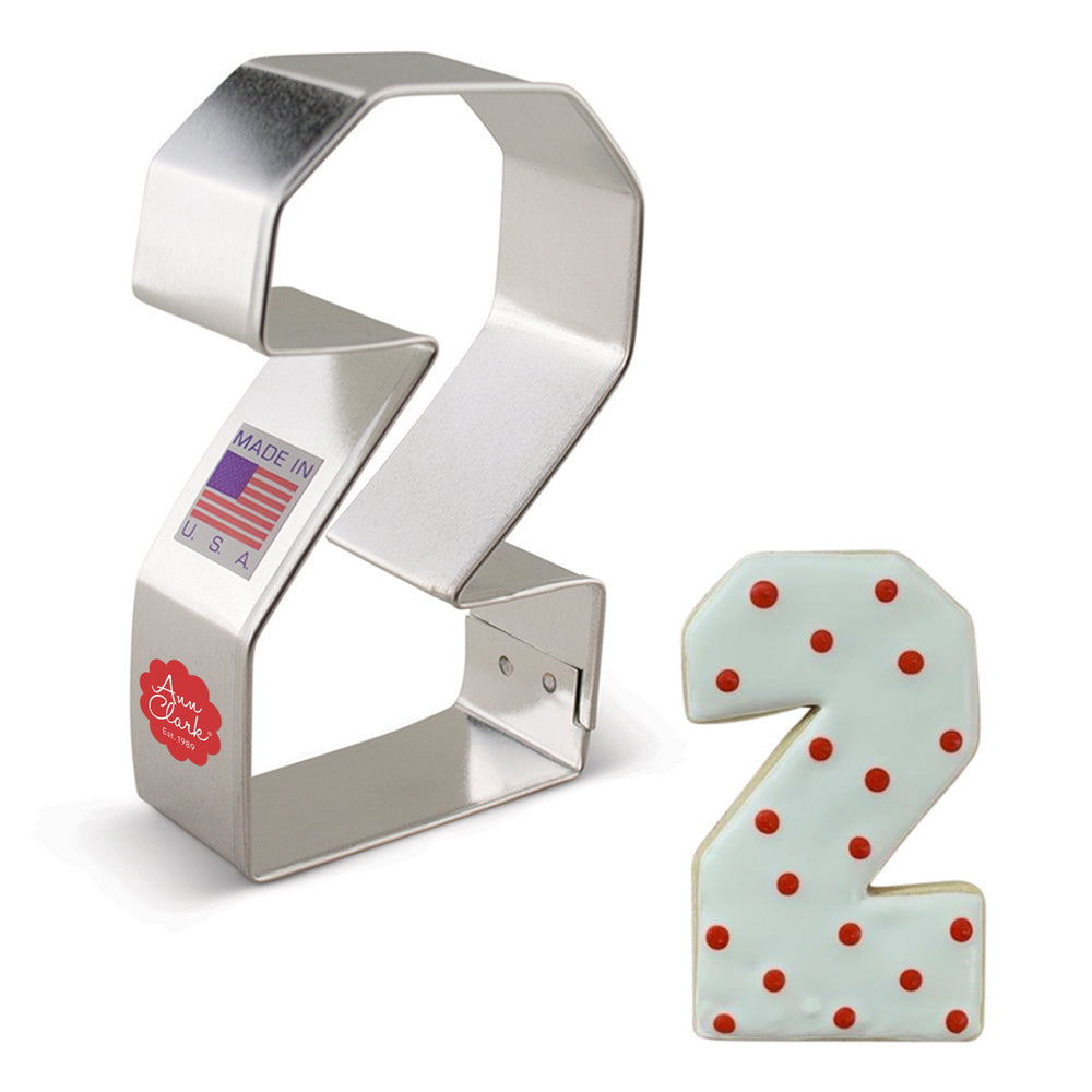 Large Number 2 Cookie Cutter