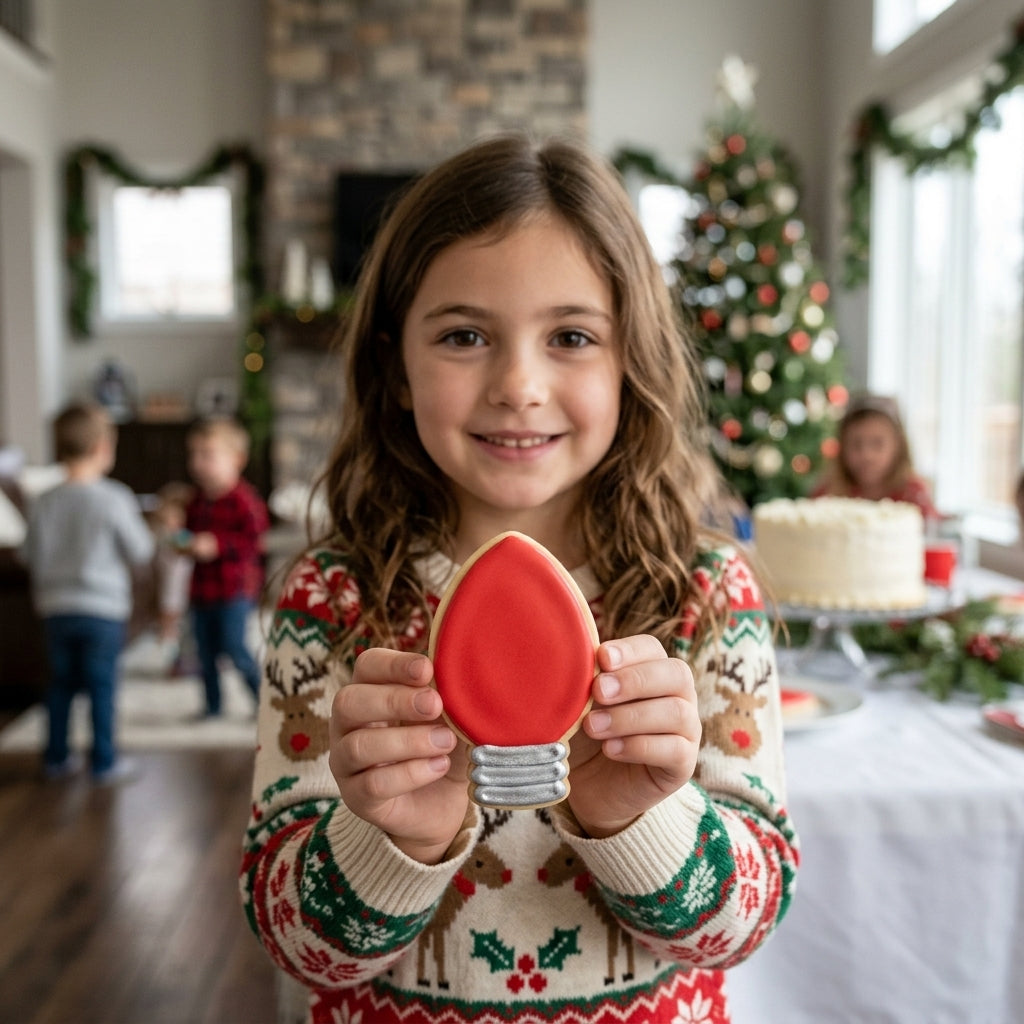 Christmas Light Bulb Cookie Cutter