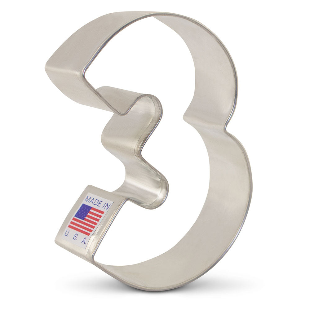 Number 3 Cookie Cutter