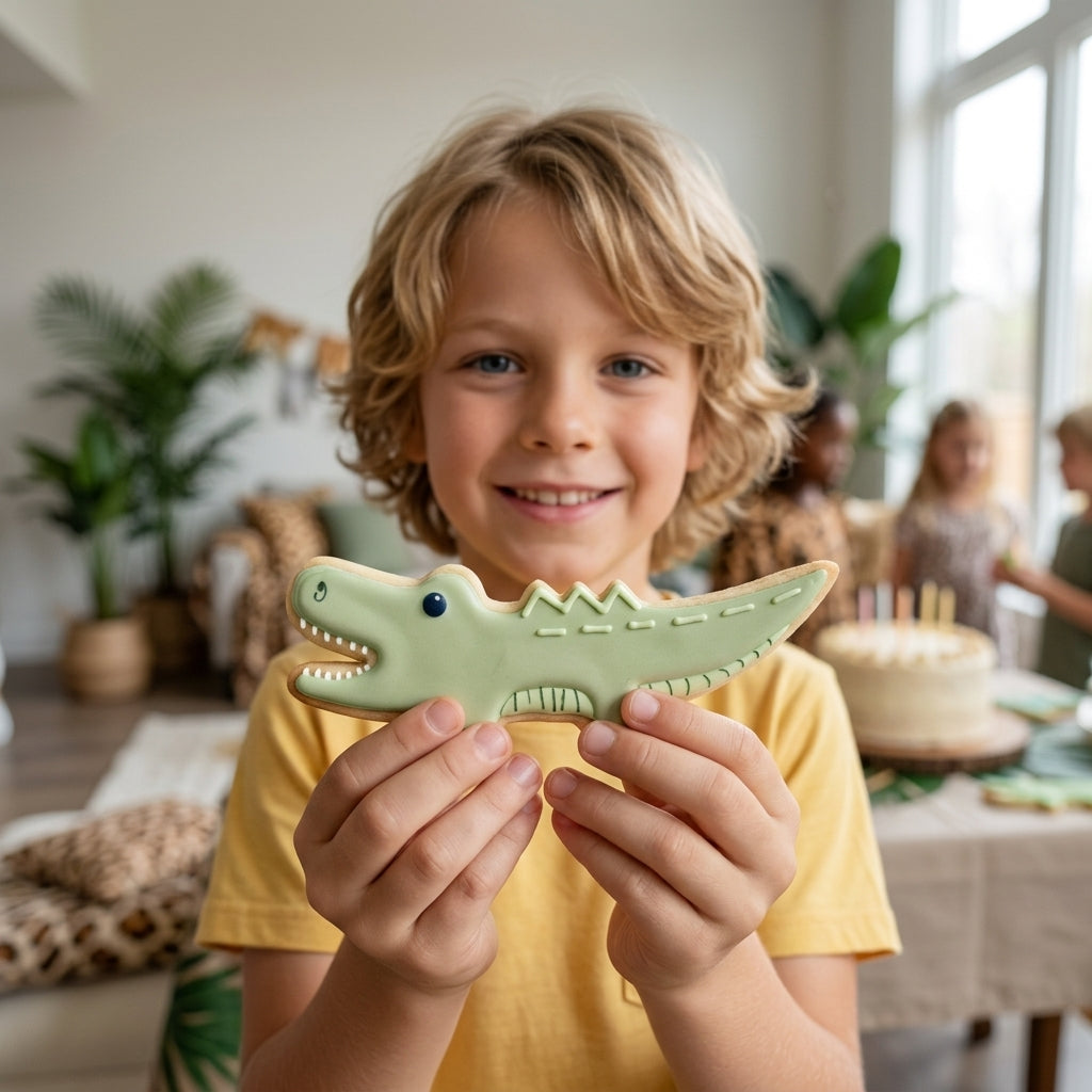 Cute Alligator Cookie Cutter