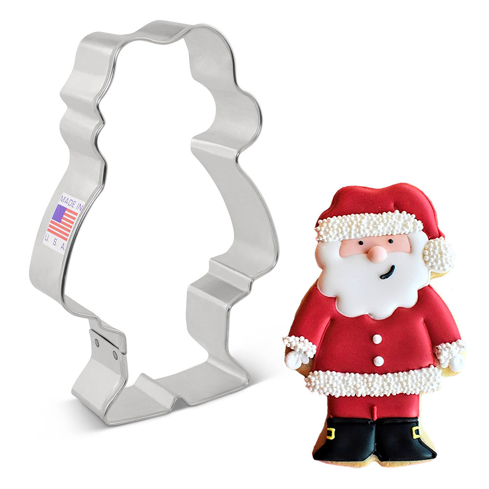 Cute Santa Cookie Cutter by Flour Box Bakery