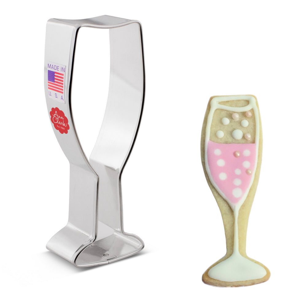 Valentine's Champagne Glass Cookie Cutter