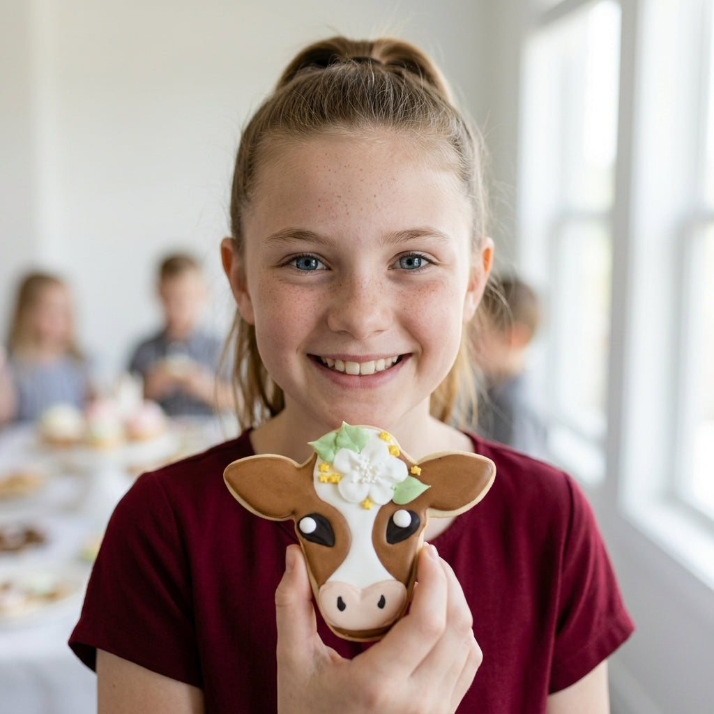 Cute Cow Face Cookie Cutter