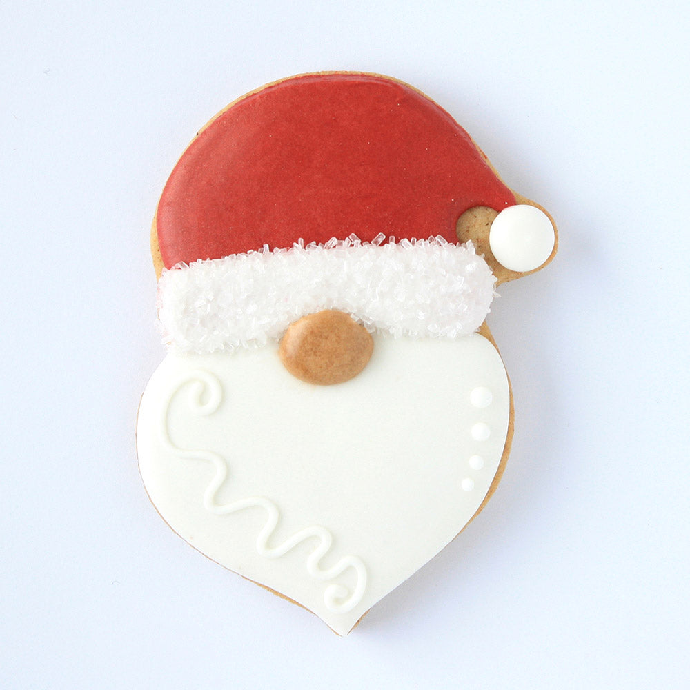 Santa Face Cookie Cutter by Flour Box Bakery, 4"