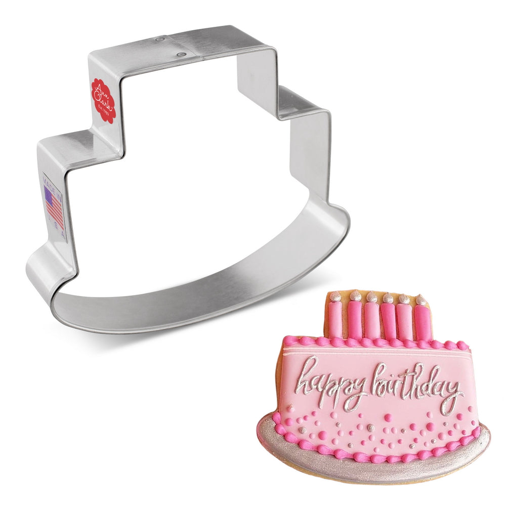 Cake Cookie Cutter by Flour Box Bakery, 4"