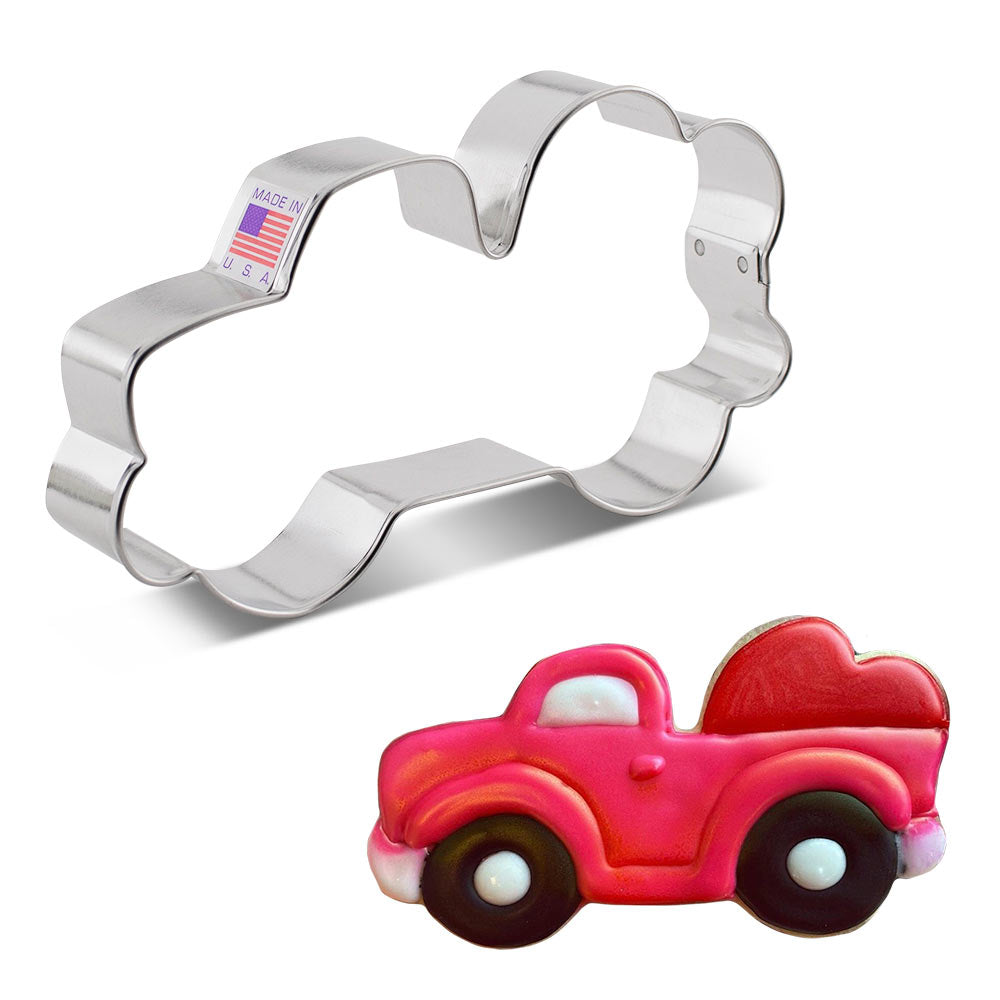 Vintage Truck with Heart Cookie Cutter
