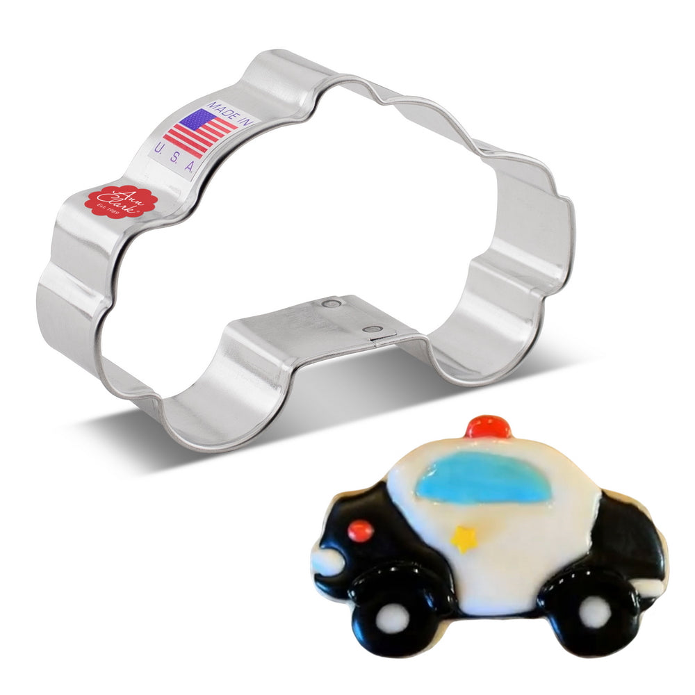 image of Police Car Cookie Cutter, 3.75"