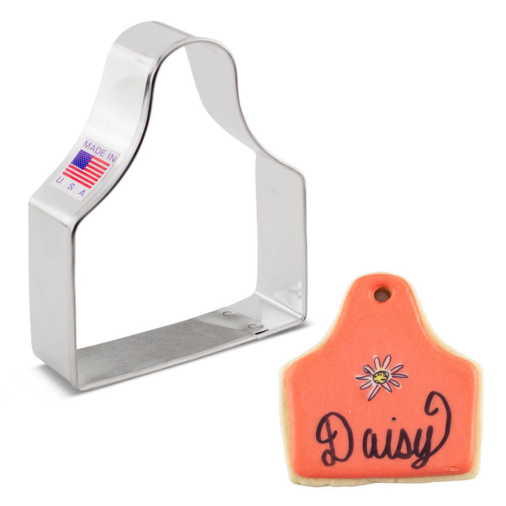 Ear Tag Cookie Cutter, 3.25"