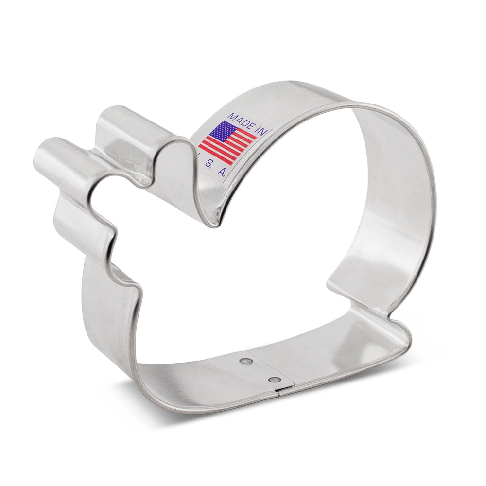 Ann Clark 3.25" Mushroom Cookie Cutter - Tin Plated Steel, Made In USA