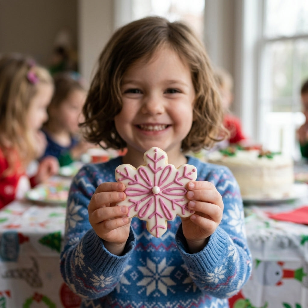 Geometric Snowflake Cookie Cutter, 4"