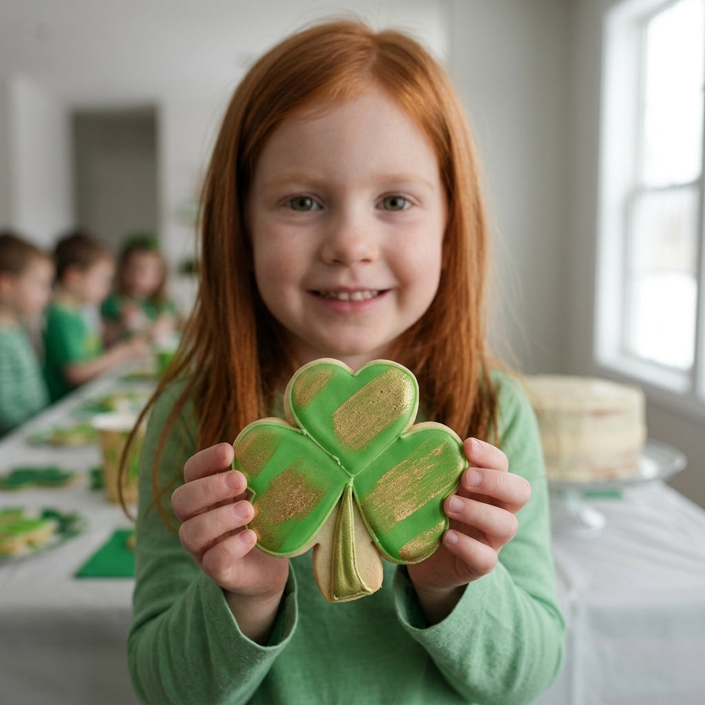 Small Shamrock Cookie Cutter, 3.25"