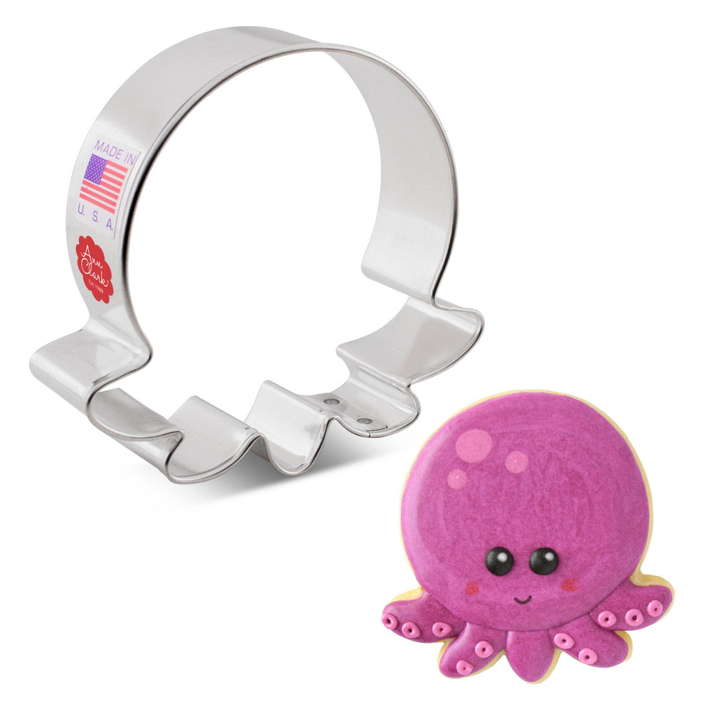 Cute Octopus Cookie Cutter, 3"