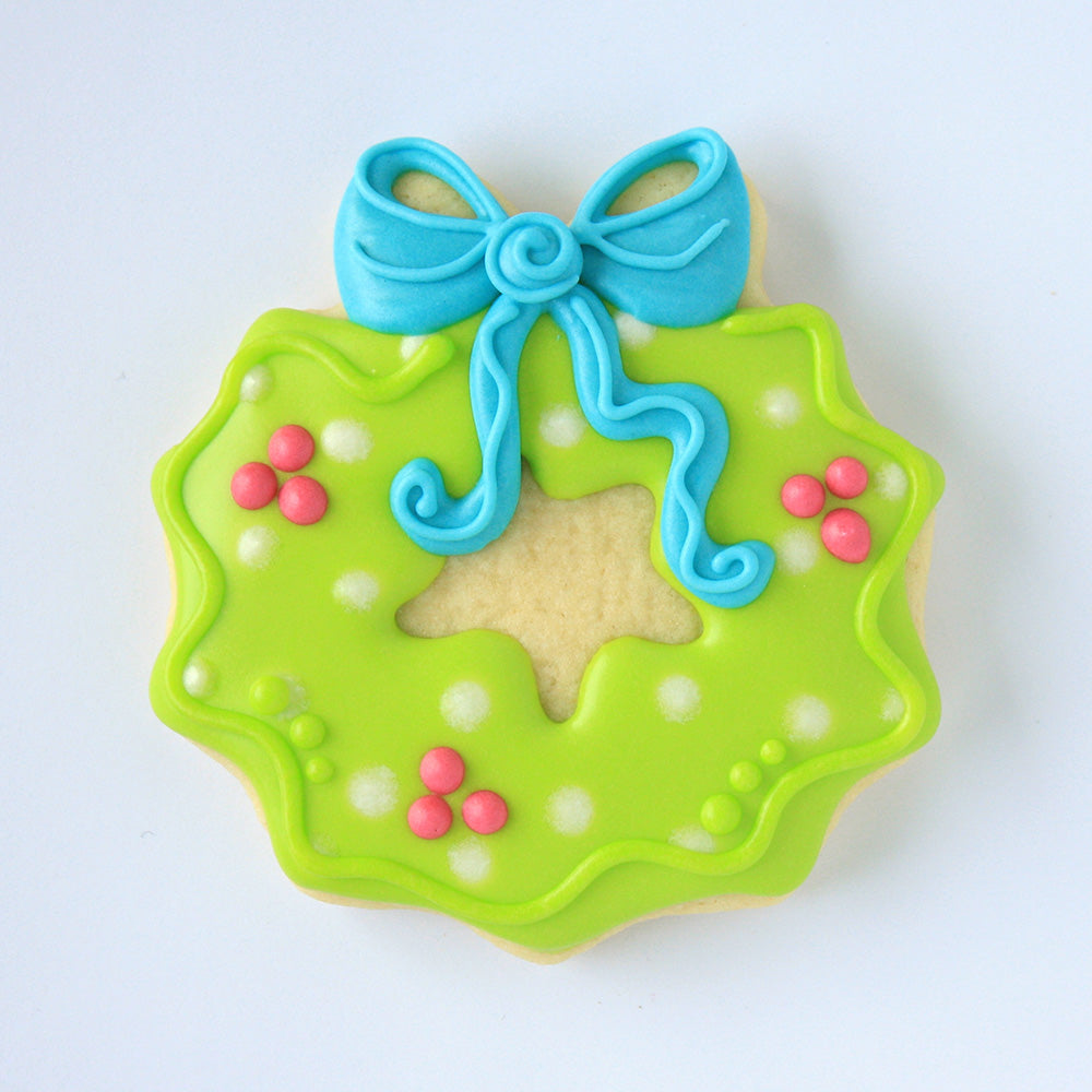 Christmas Wreath Cookie Cutter, 3.5"