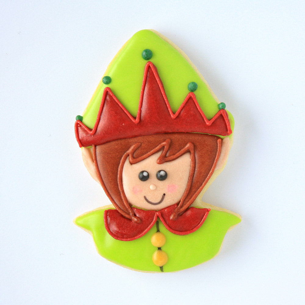 Cute Elf Cookie Cutter, 4"