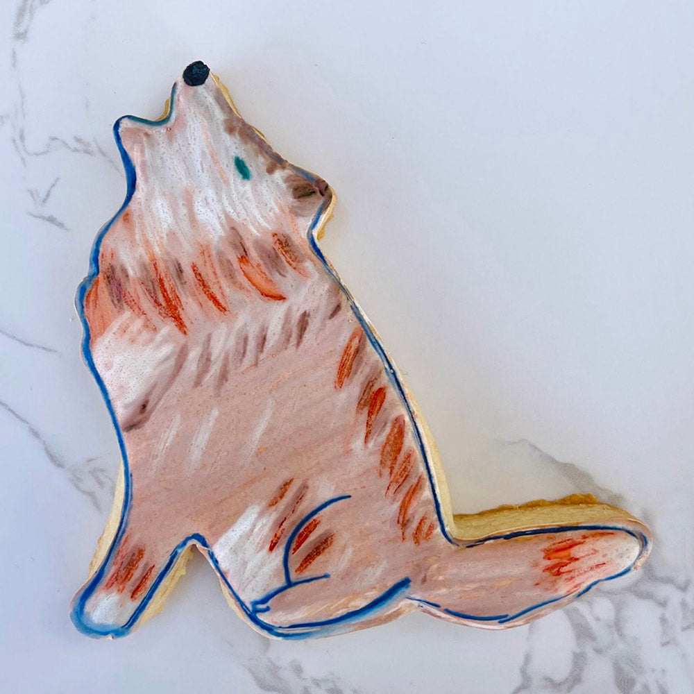 Howling Wolf Cookie Cutter, 4"