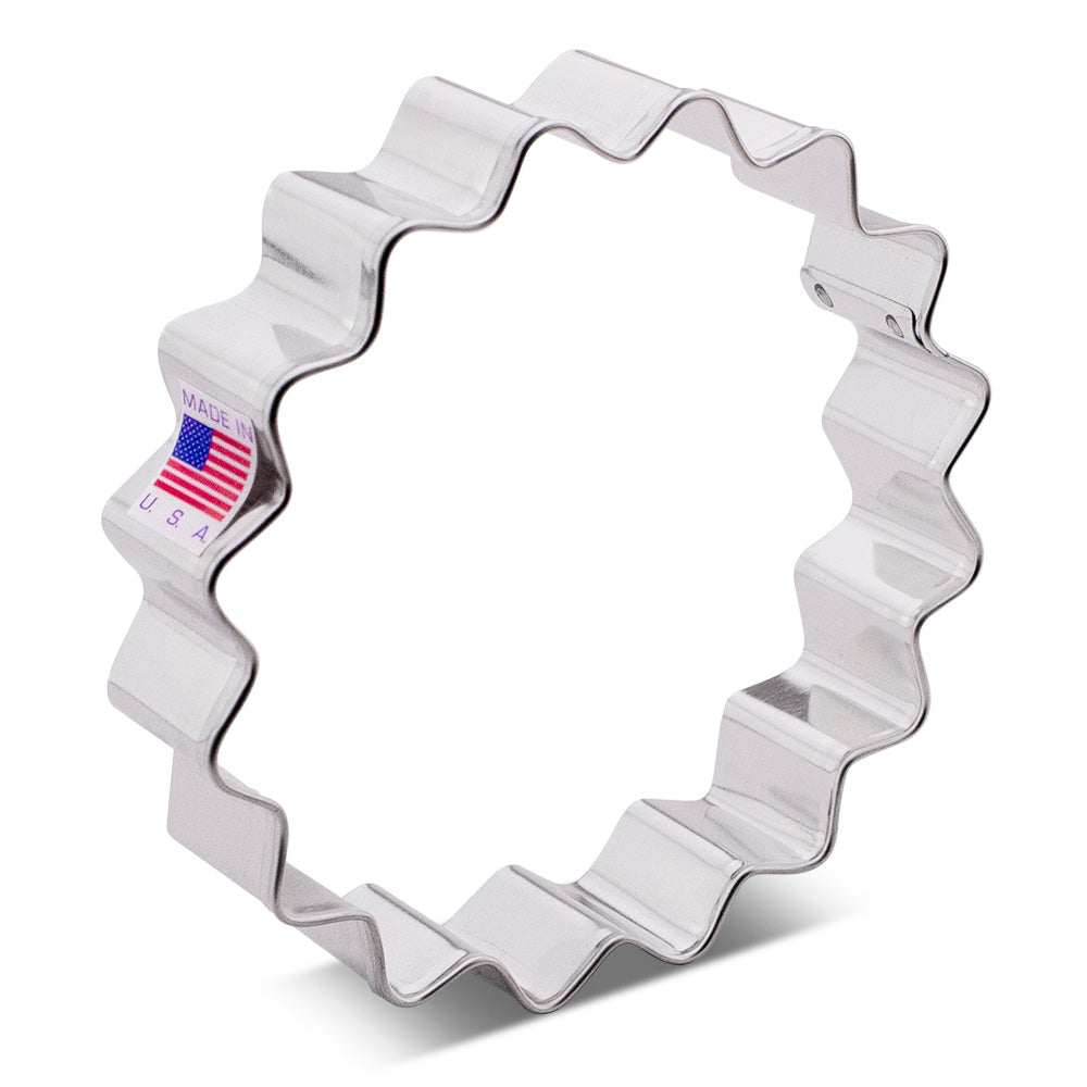 Fluted Circle Cookie Cutter, 4"