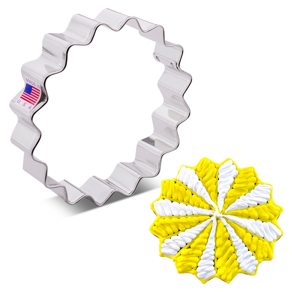 Fluted Circle Cookie Cutter, 4"