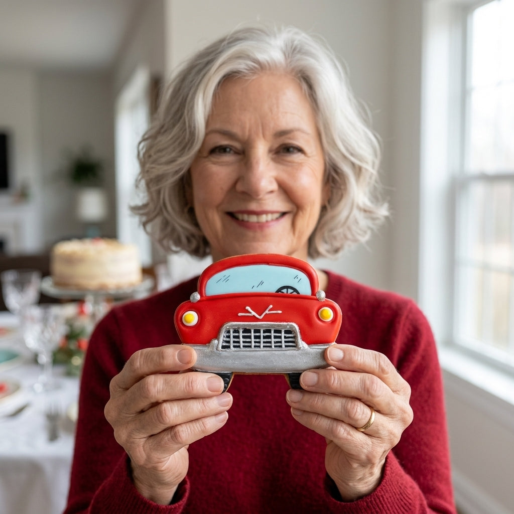 Front Facing Car Cookie Cutter, 3.75"