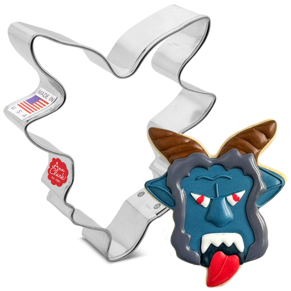 Krampus Head Cookie Cutter