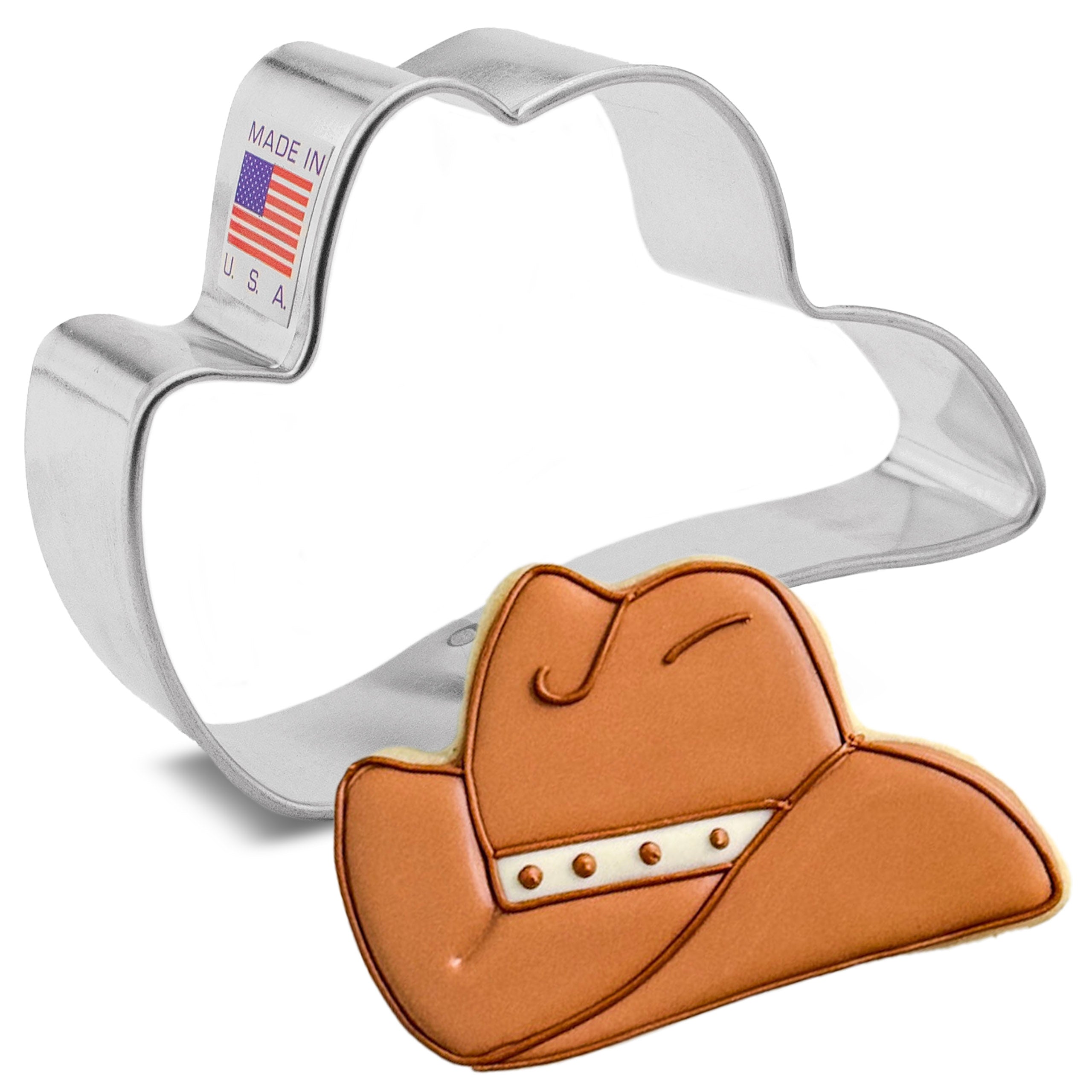 Cowboy Hat Cookie Cutter, 3.5"