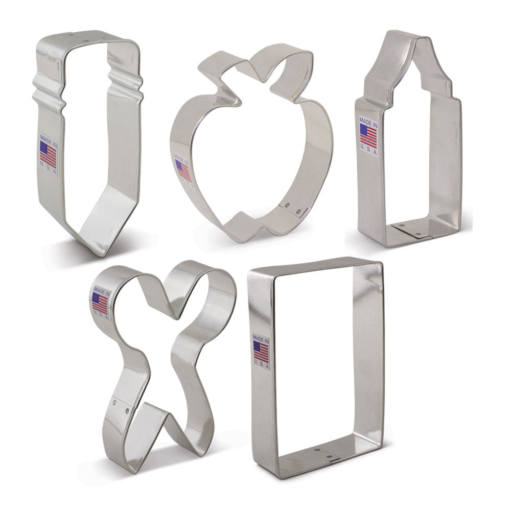 Back to School Cookie Cutter 5 pc set