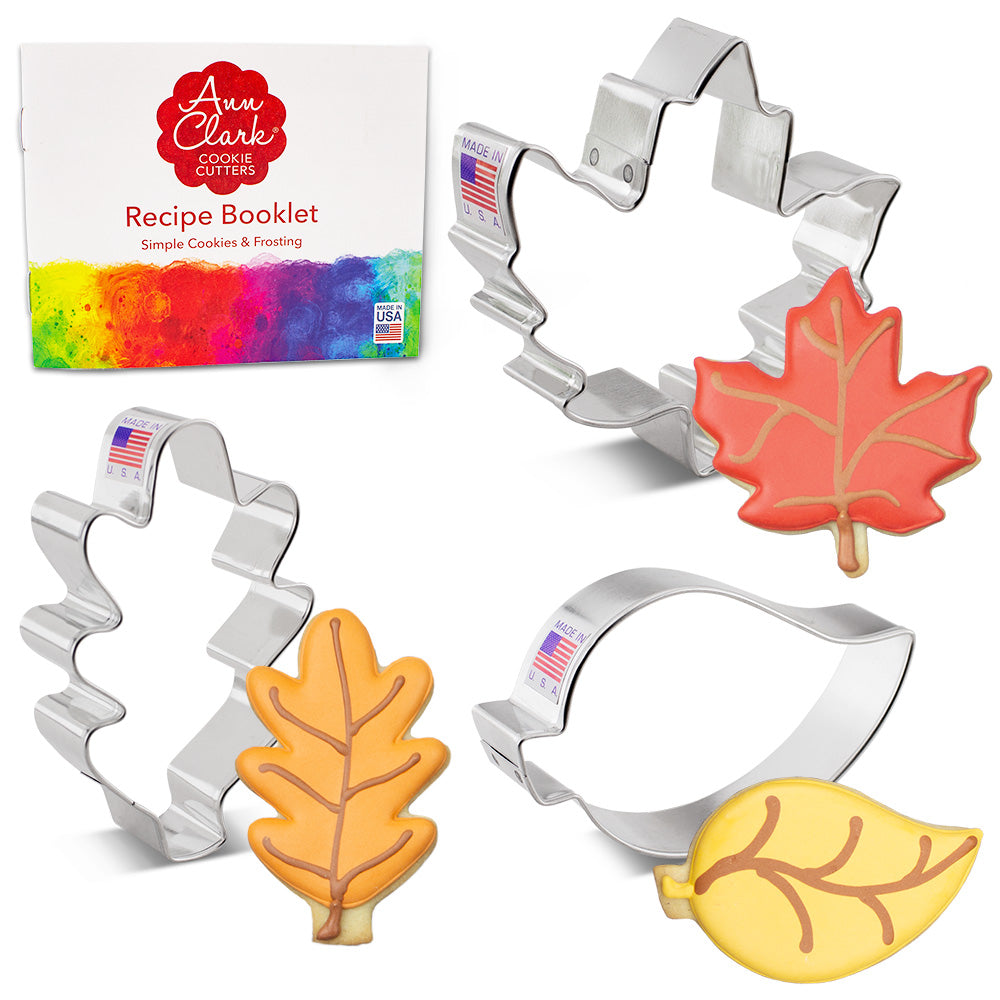 Fall Leaves Cookie Cutters 3-Pc Set