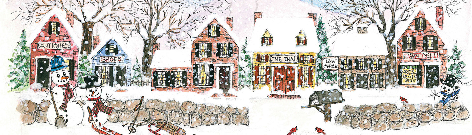 Snowy Winter Day painting by Ann Clark