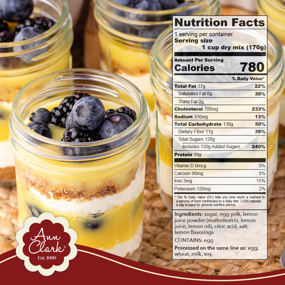 Ann Clark Premium Lemon Curd Mix, 6 oz