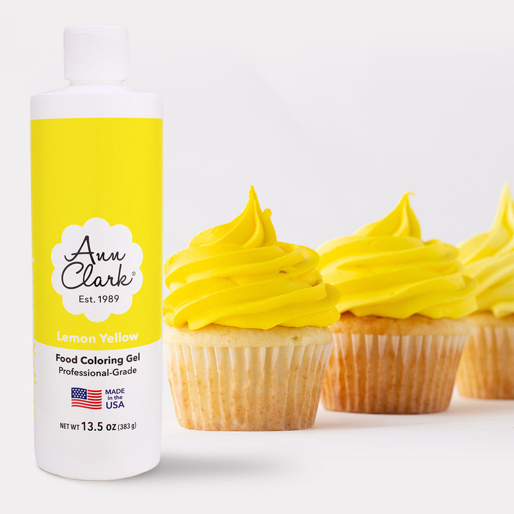 Ann Clark Lemon Yellow Food Coloring Gel, Extra Large 13.5 oz. Bottle