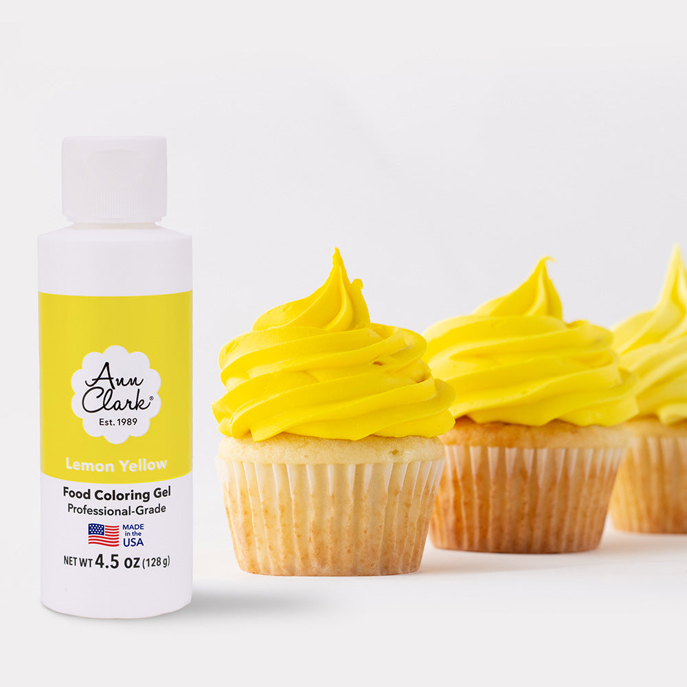 Ann Clark Lemon Yellow Food Coloring Gel, Large 4.5 oz. Bottle