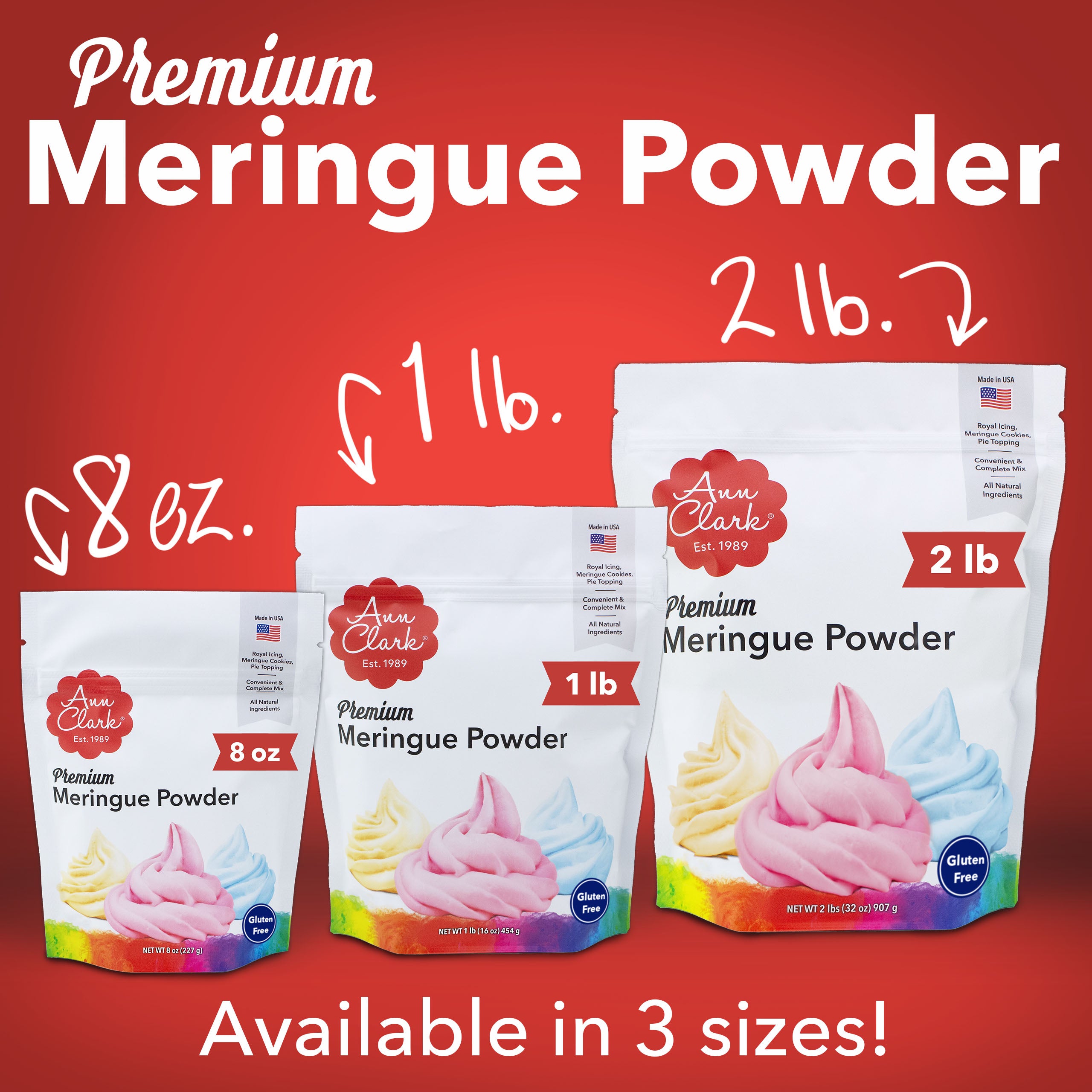 Ann Clark Premium Meringue Powder,  1 lb