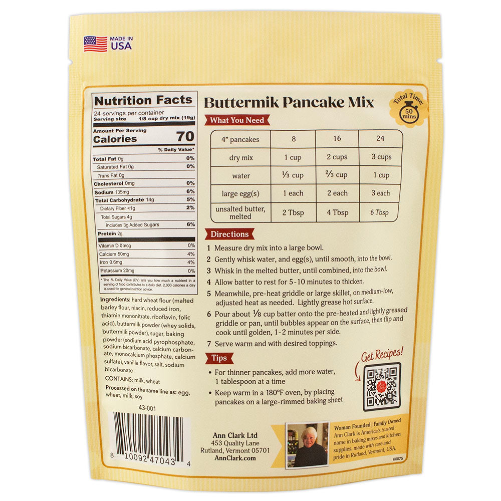 Ann Clark Buttermilk Pancake Mix, 16 oz