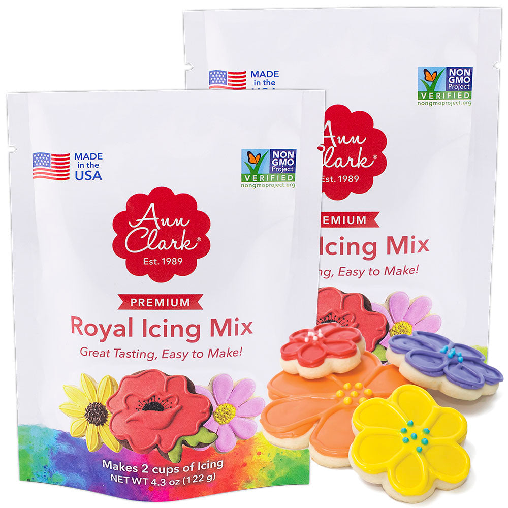 Ann Clark Instant Royal Icing Mix, White - 2 Pack
