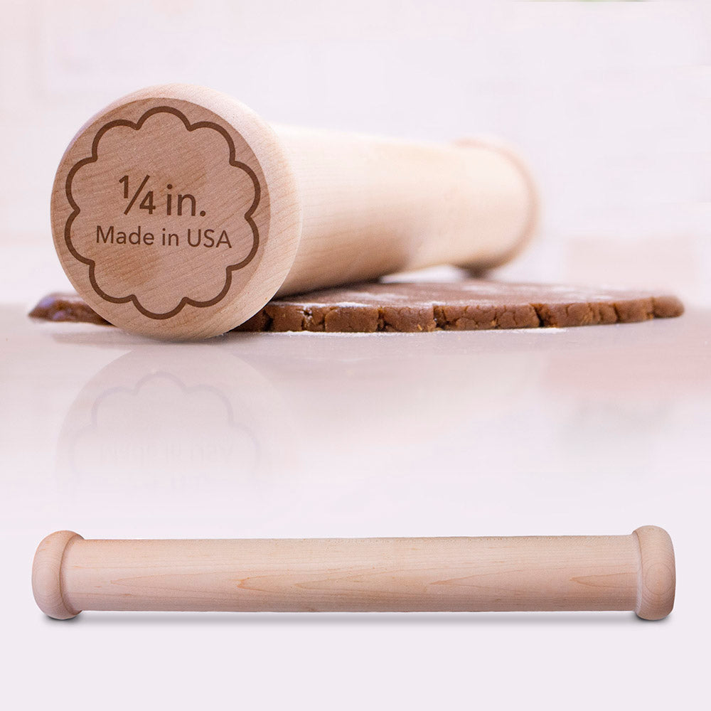 Perfect Cookie Rolling Pin ¼ in Fixed Depth