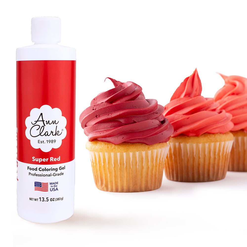 image of Ann Clark Super Red Food Coloring Gel, Extra Large 13.5 oz. Bottle