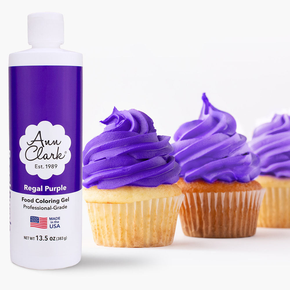 image of Ann Clark Regal Purple Food Coloring Gel, Extra Large 13.5 oz. Bottle