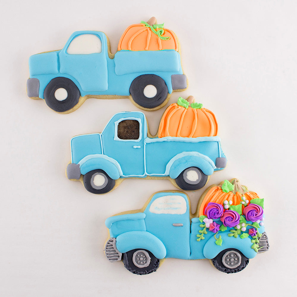 Harvest Truck with Pumpkin