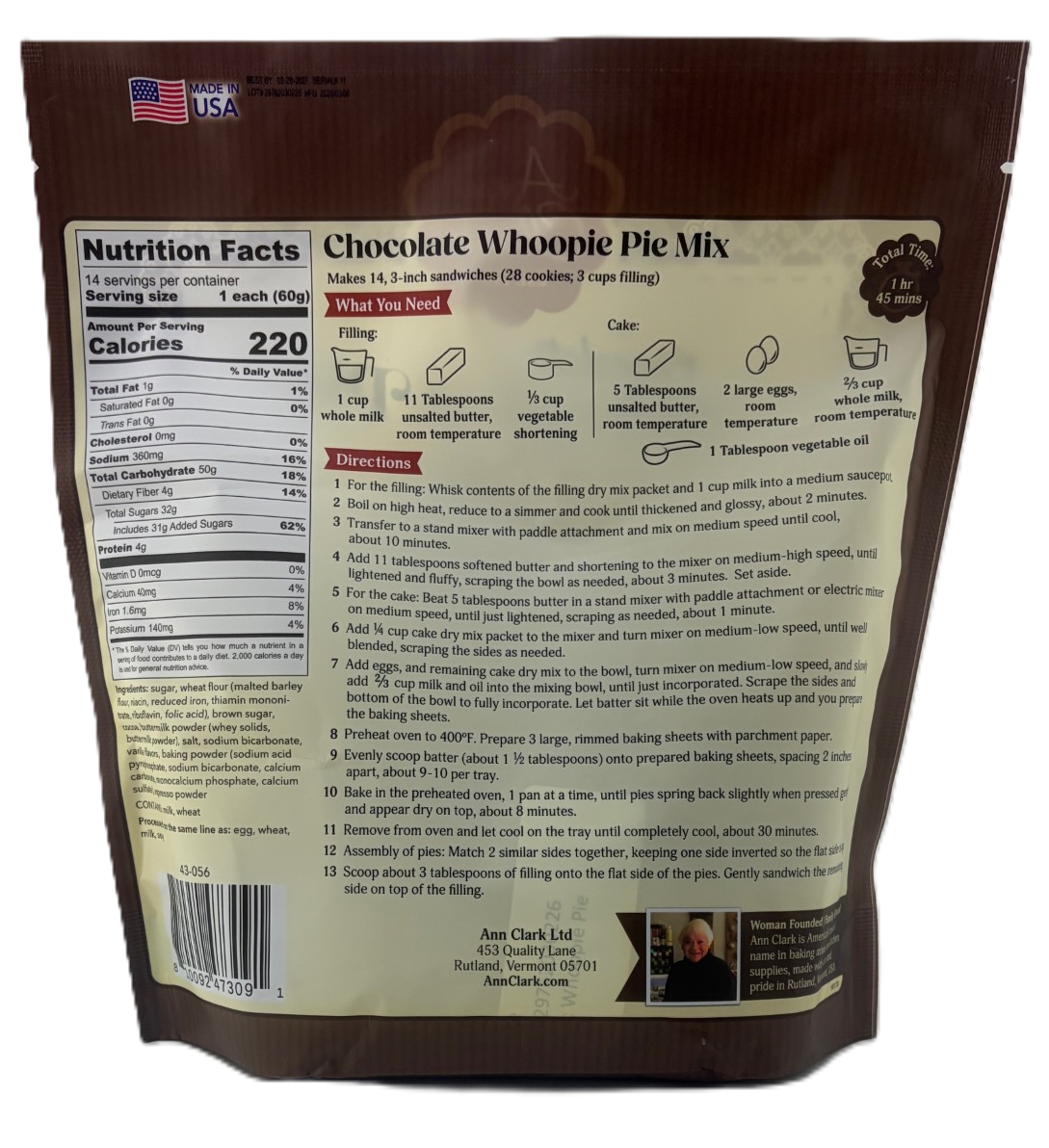 Ann Clark Chocolate Whoopie Pie Mix