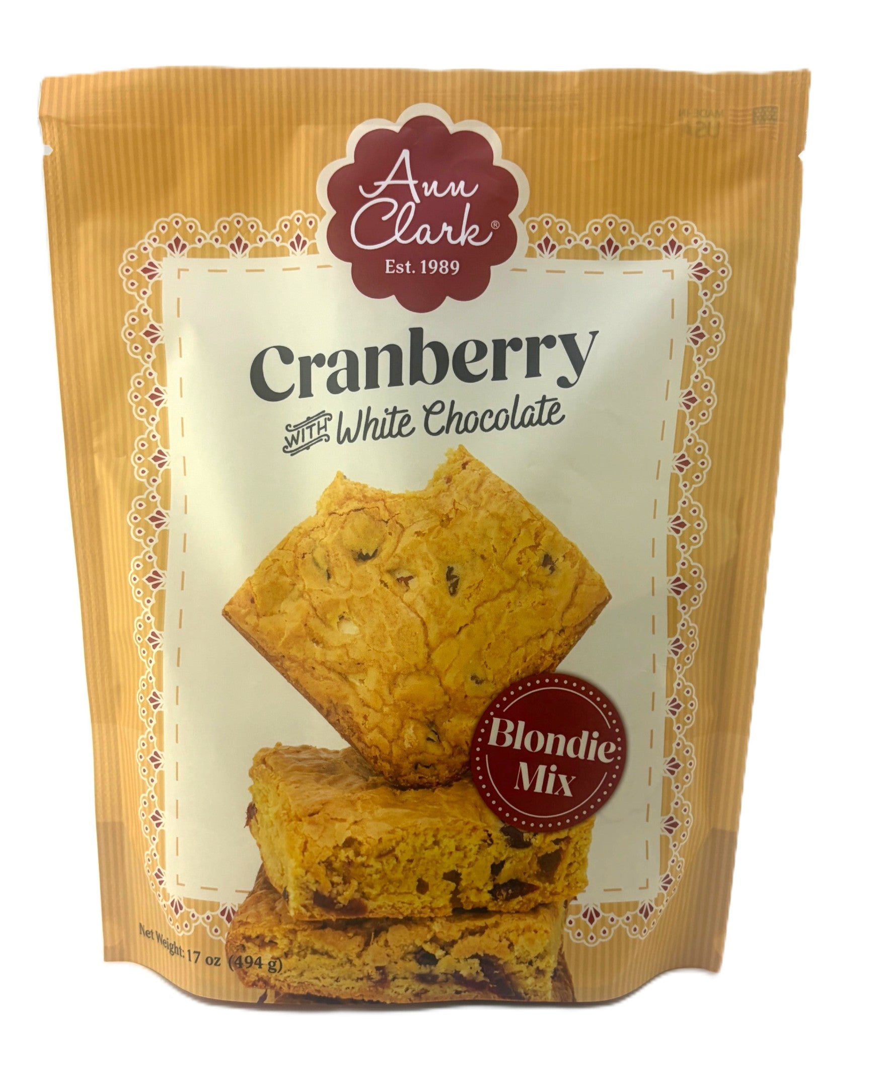 Ann Clark Cranberry White Chocolate Blondie Mix
